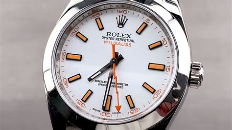 rolex milgauss 116400 white site co.za|Rolex Milgauss price chart.